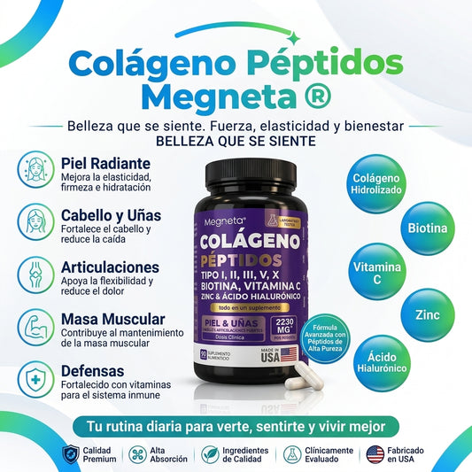 Multi-Colágeno Premium 5 en 1 Shop Pro™ – Péptidos, Biotina y Ácido Hialurónico
