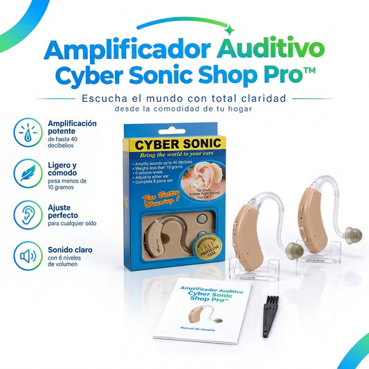 Audífono Amplificador de Sonido Discreto y Ergonómico
